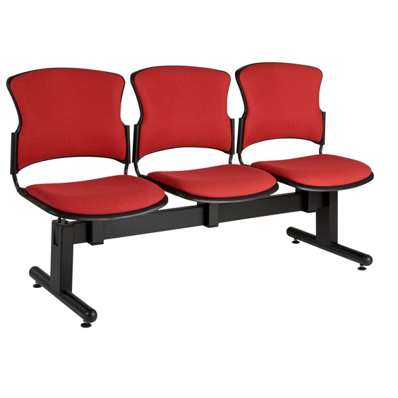 Focus 3 Seater Beam with upholstered inserts