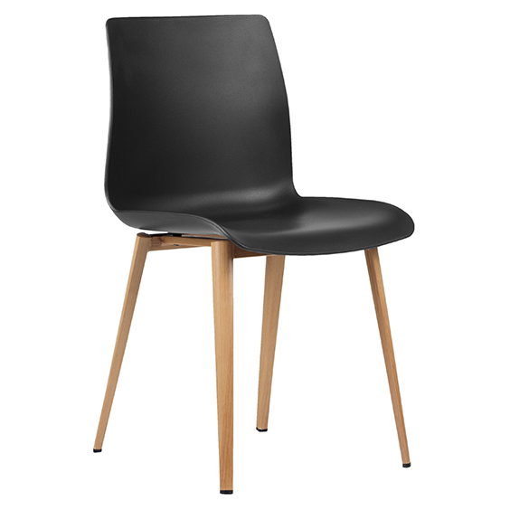 Pod Upholstered 4 Leg Timber Look Base