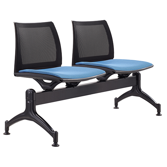 Vinn Mesh Back Upholstered 2 Seater Beam