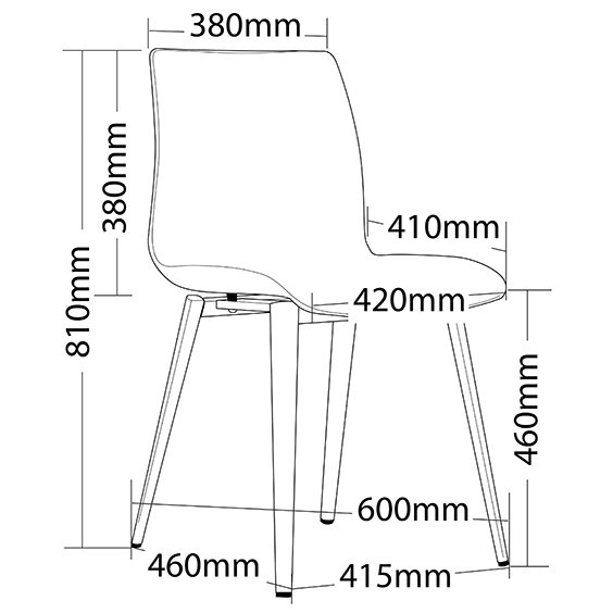 Pod 4 Leg Black Base