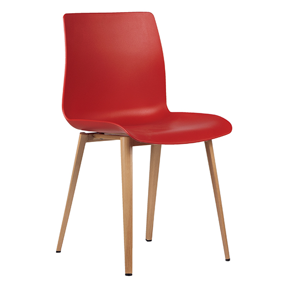 Pod Upholstered 4 Leg Timber Look Base