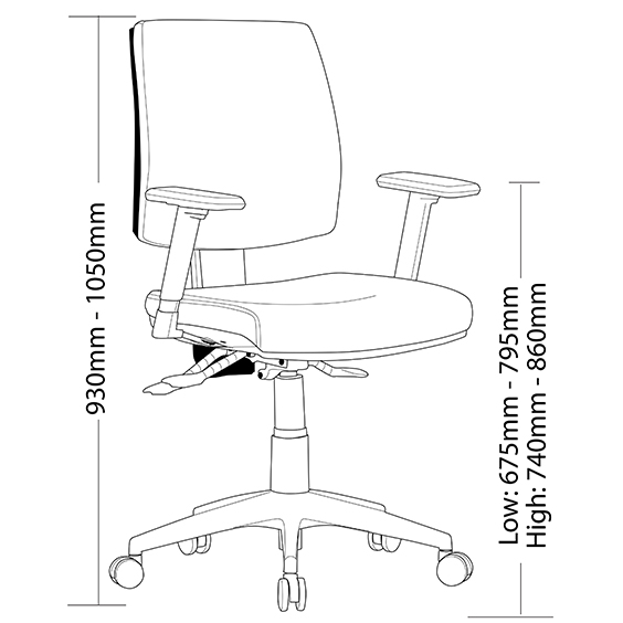 Click Low Back with Arms