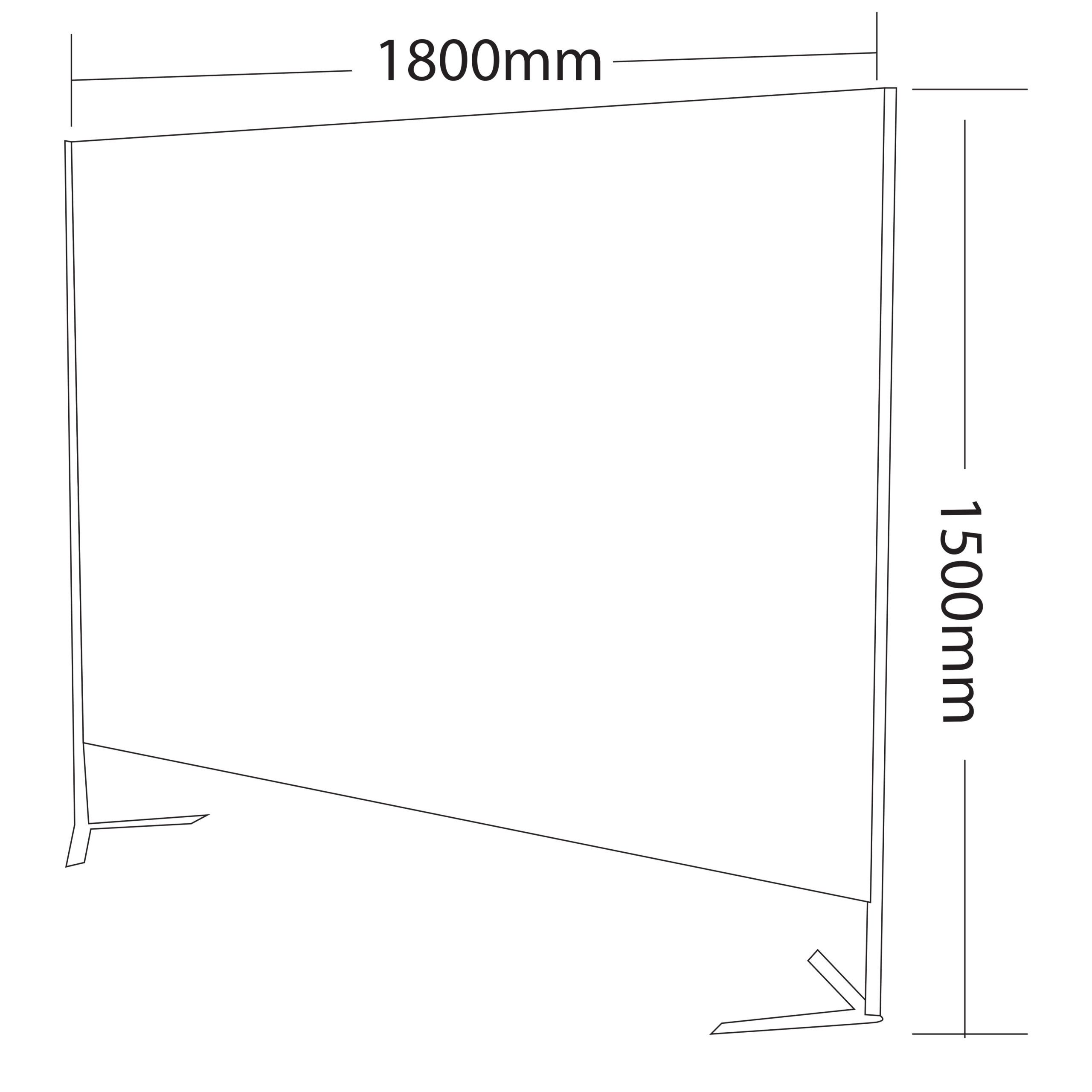 Acoustic Freestanding Screen 1518