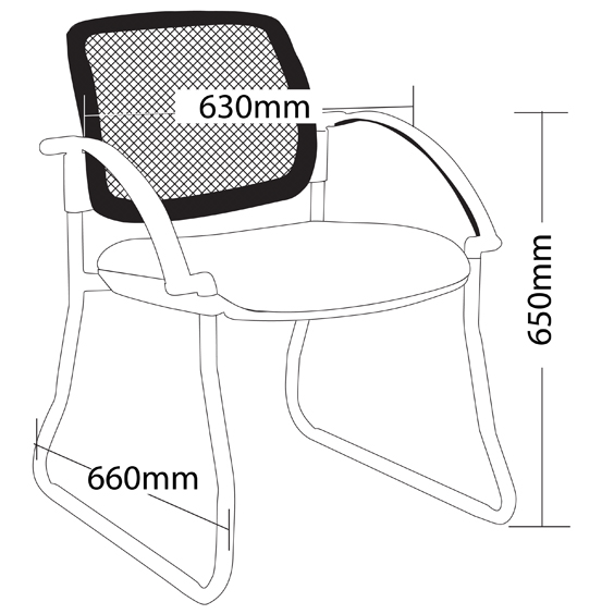 Maxi Mesh Sled with Arms