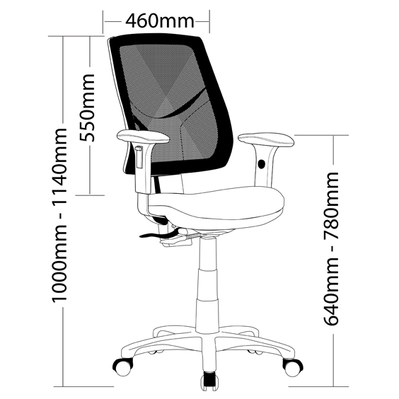 Avoca 350 High Back with Arms