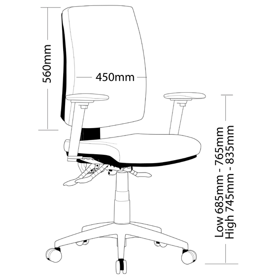 Virgo 200 High Back with Arms