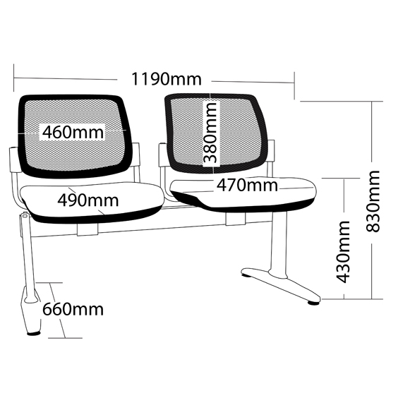 Maxi Mesh 2 Seater Beam