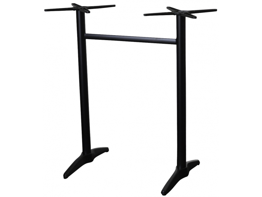 Astoria Black Aluminium Twin Bar Table Base