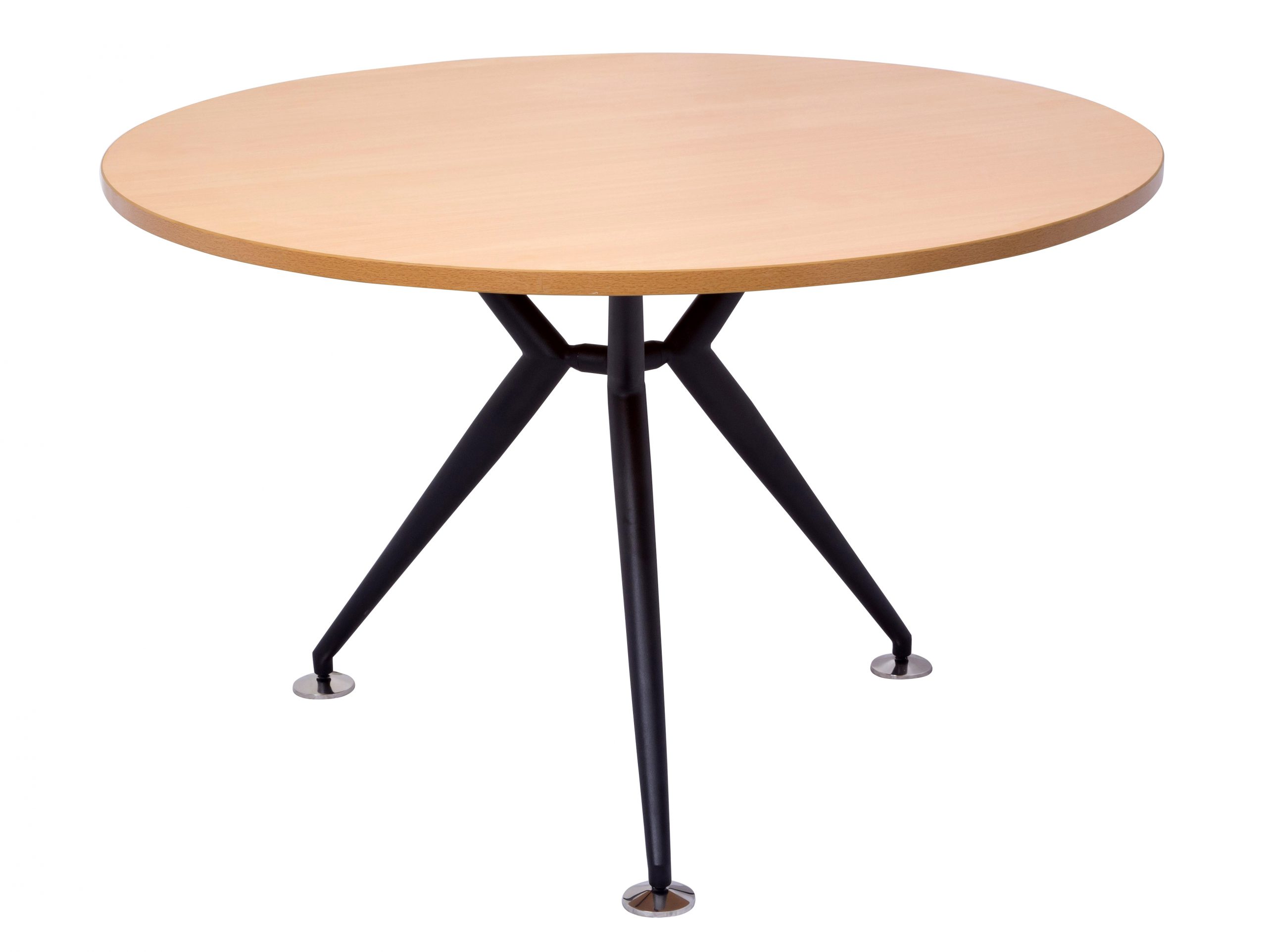 Black Steel Base Round Table