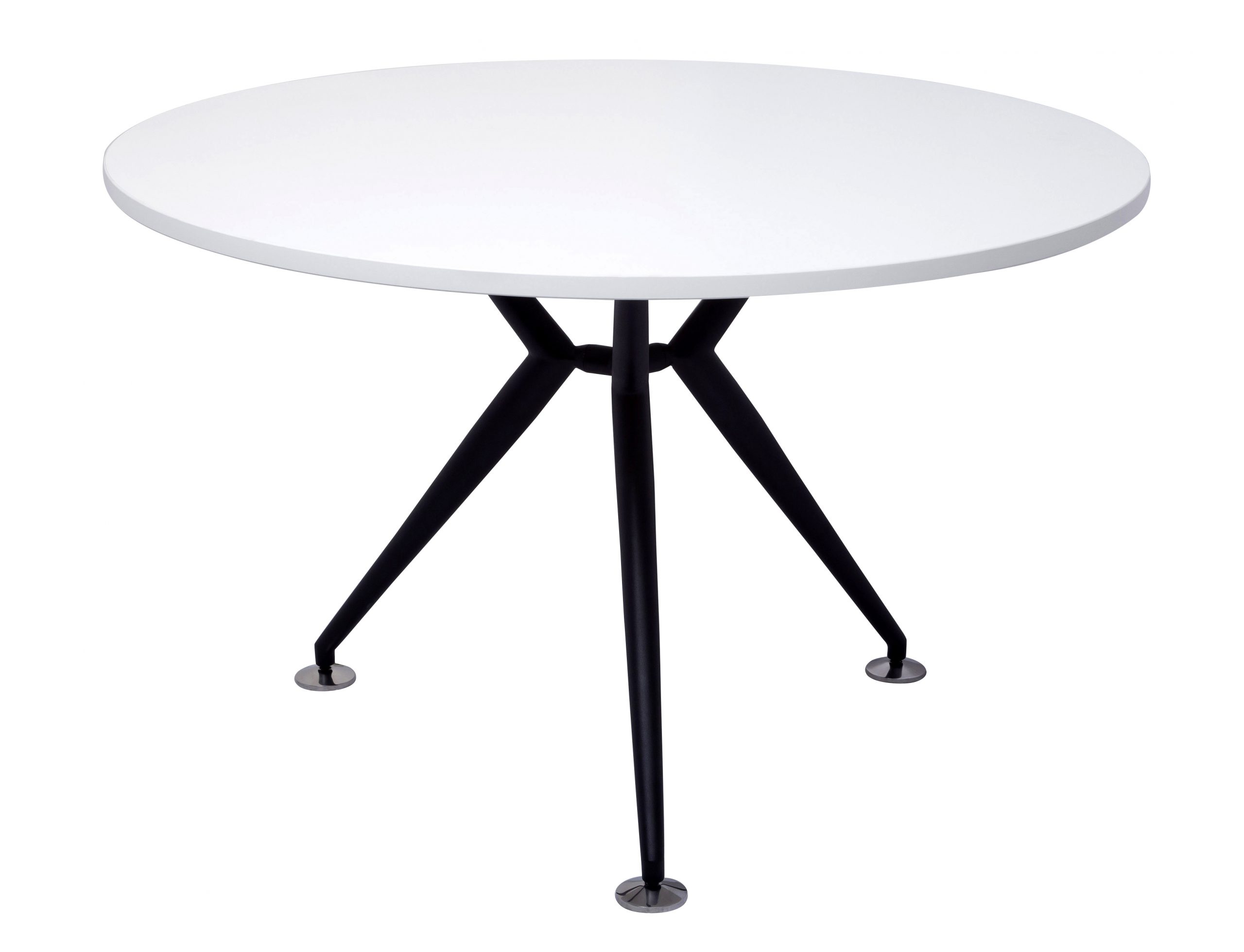 Black Steel Base Round Table