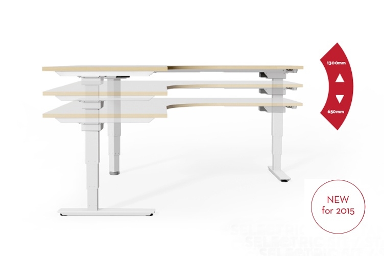 Selectric Sit Stand Desk - Electric Height Adjustable Desk