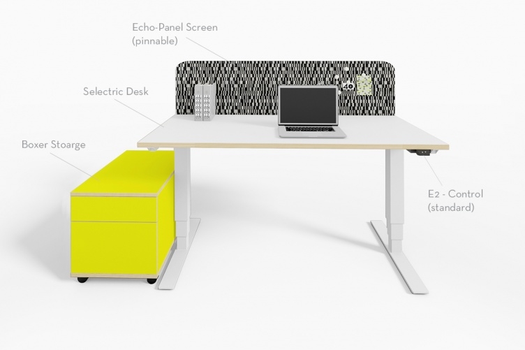 Selectric Sit Stand Desk - Electric Height Adjustable Desk