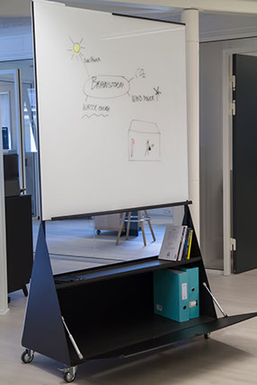 Naga Mobile Magnetic Glassboard