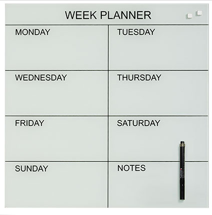 Magnetic Glassboard Planners