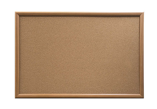 Oak Finish Frame Cork Pinboard