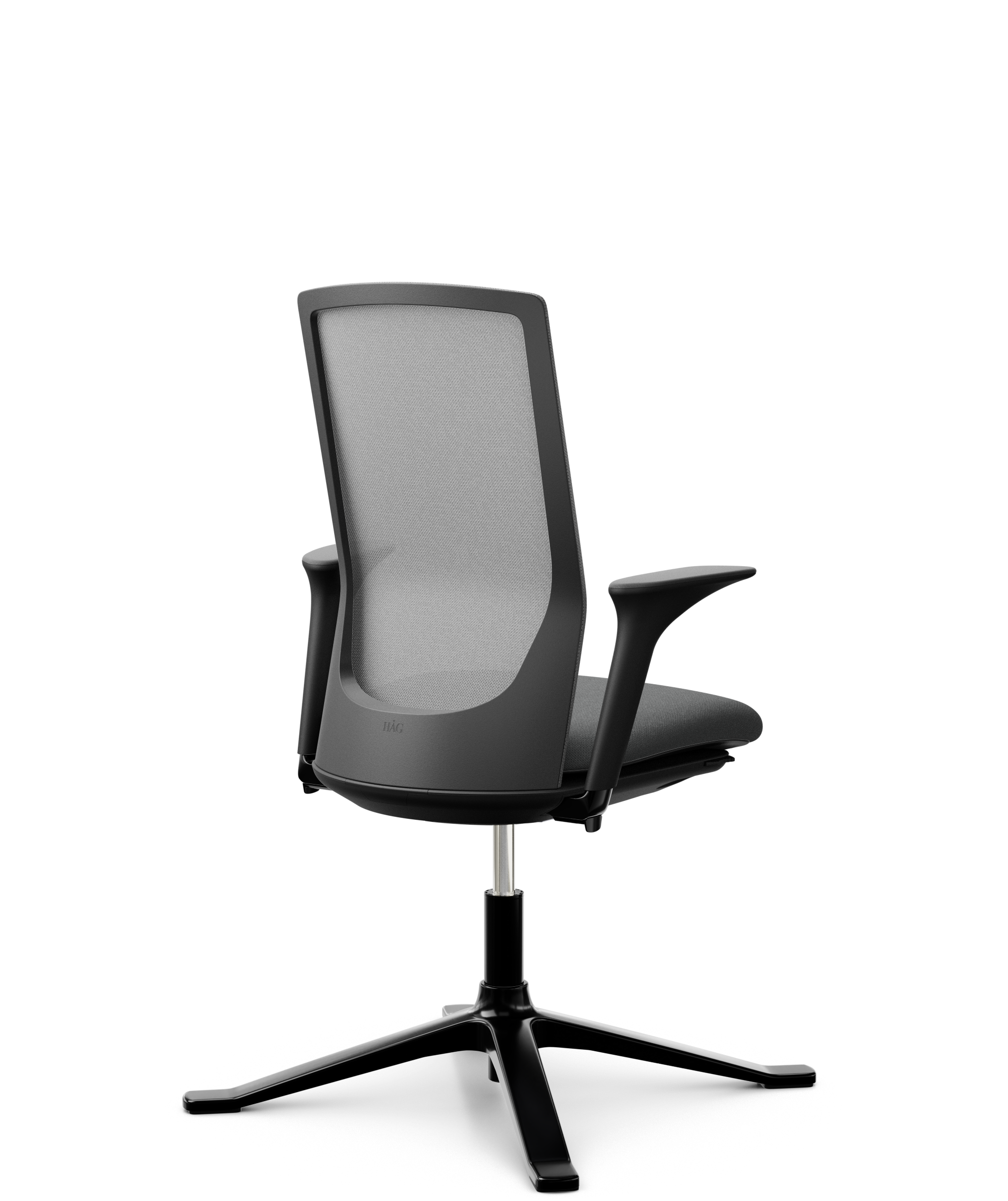HÅG Futu mesh communication 1102 FutuKnit mesh on backrest (transparent). FutuKnit solid on seat