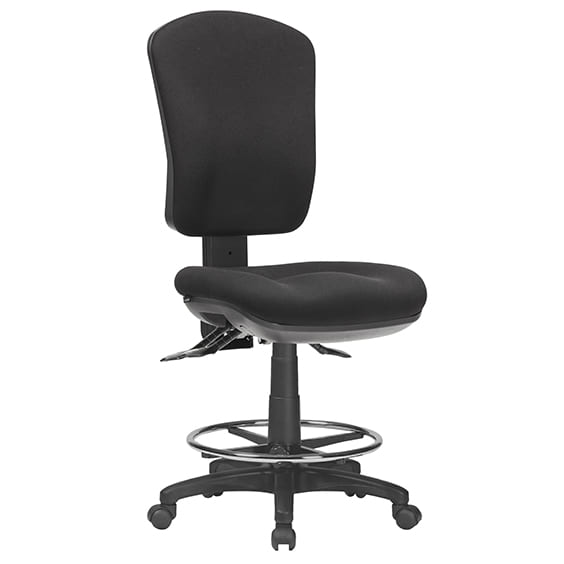 Aqua High Back Drafting Chair