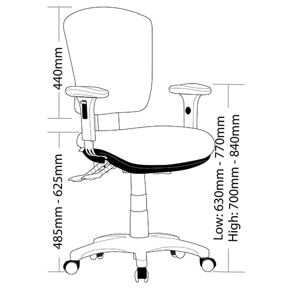 Aqua Low Back with Arms
