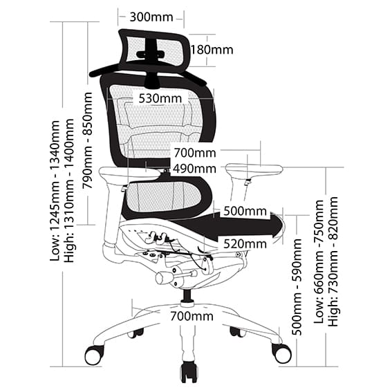 Ergo 1 High Back with Headrest