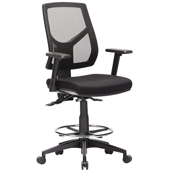Expo High Back Drafting Chair with Arms