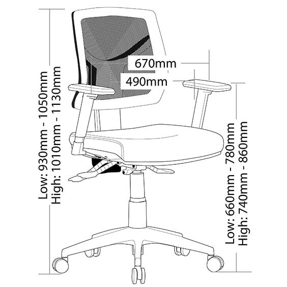 Expo Low Back with Arms