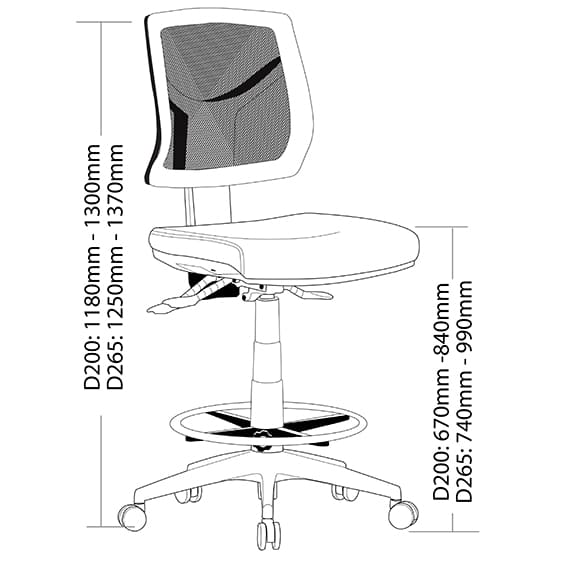 Expo Low Back Drafting Chair