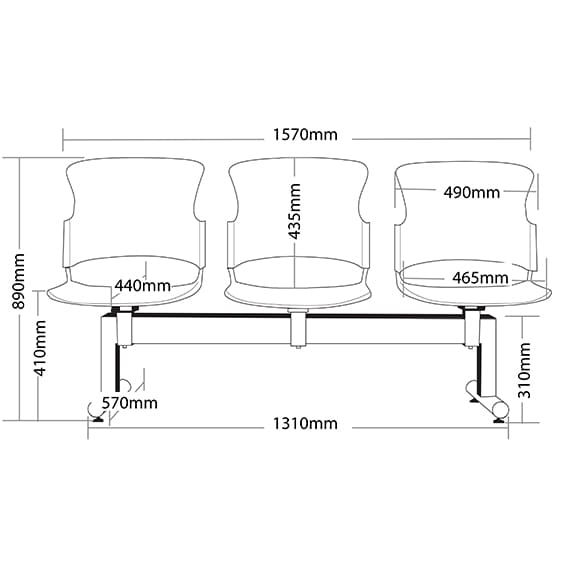 Focus 3 Seater Beam