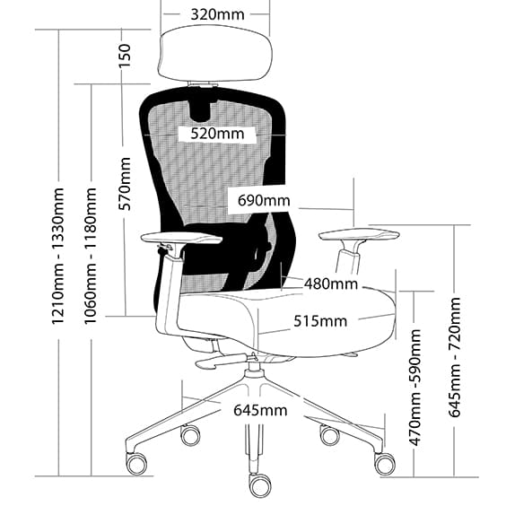 Mitz High Back with Headrest