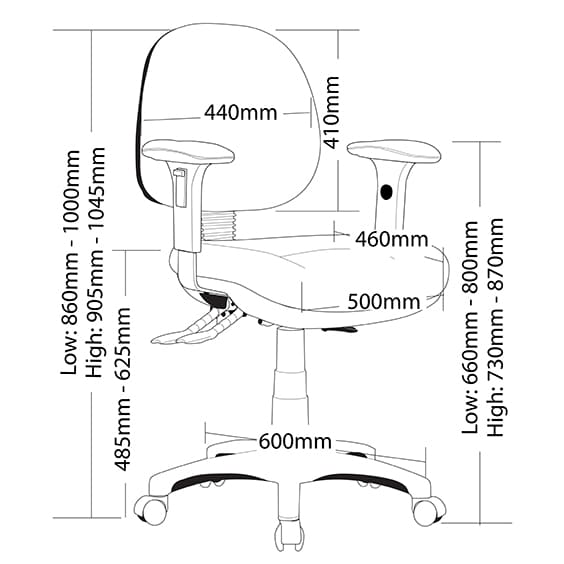 Prestige 350 Low Back with Arms