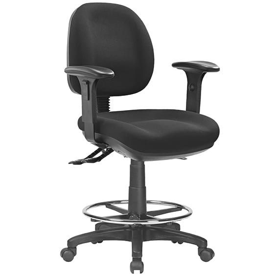 Prestige 350 Low Back Drafting Chair with Arms
