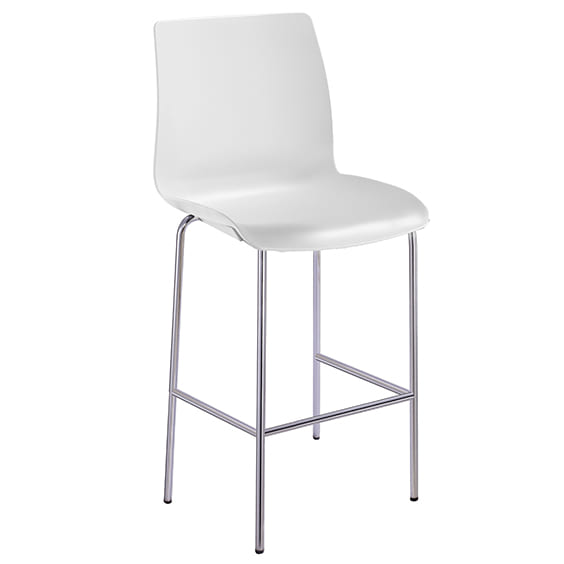 Pod 4 Leg Chrome Bar Stool