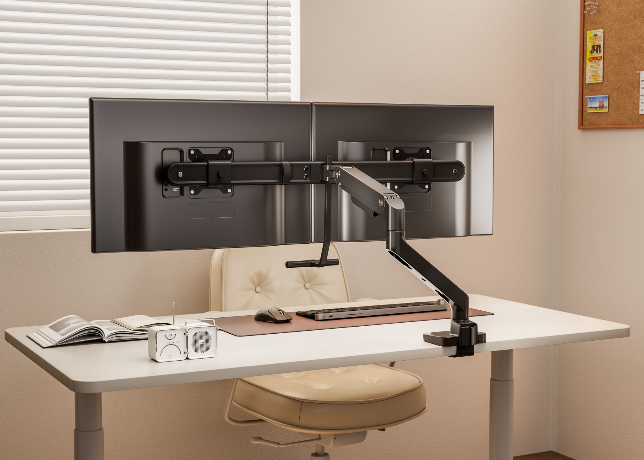 Valor HD Dual Crossbar Monitor Arm