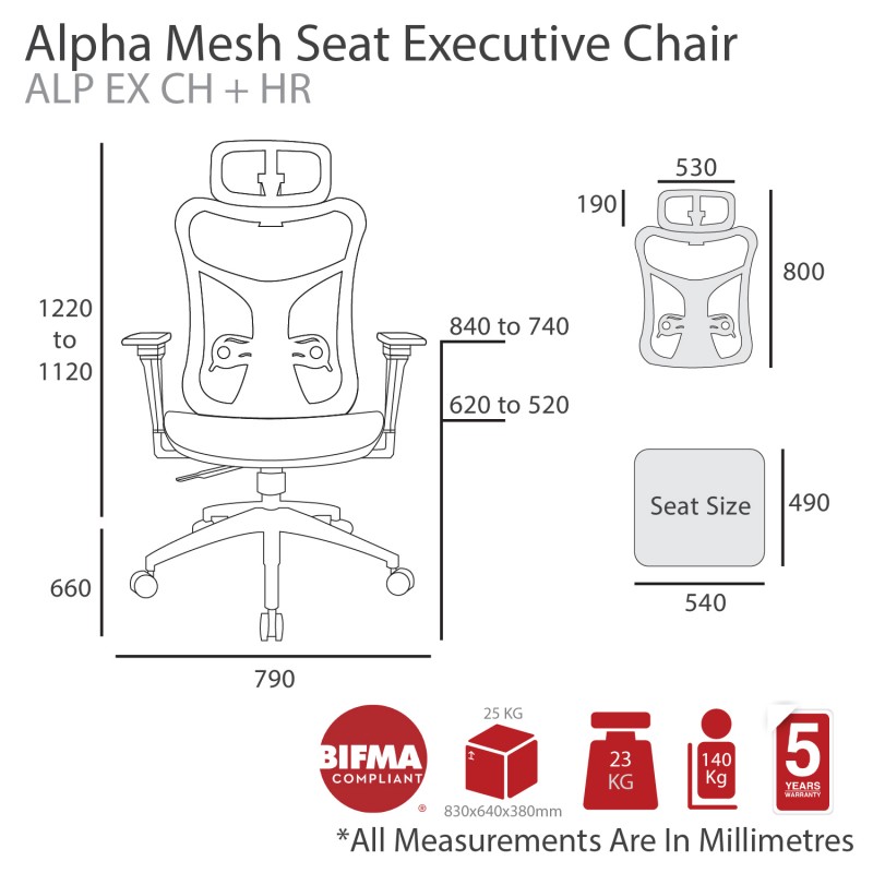 Alpha Mesh Executive Chair