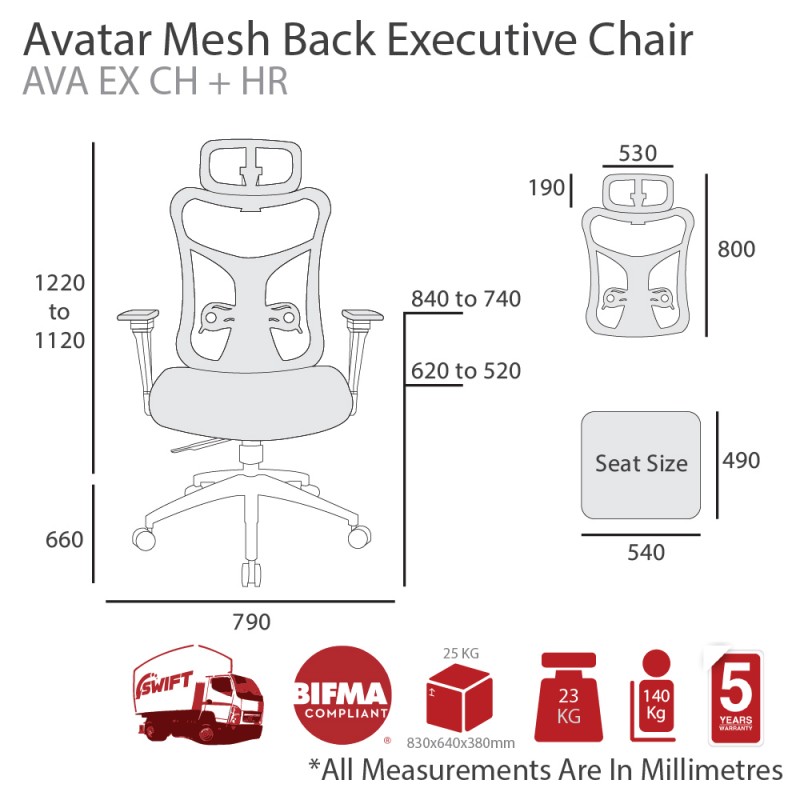 Avatar Mesh Executive Chair