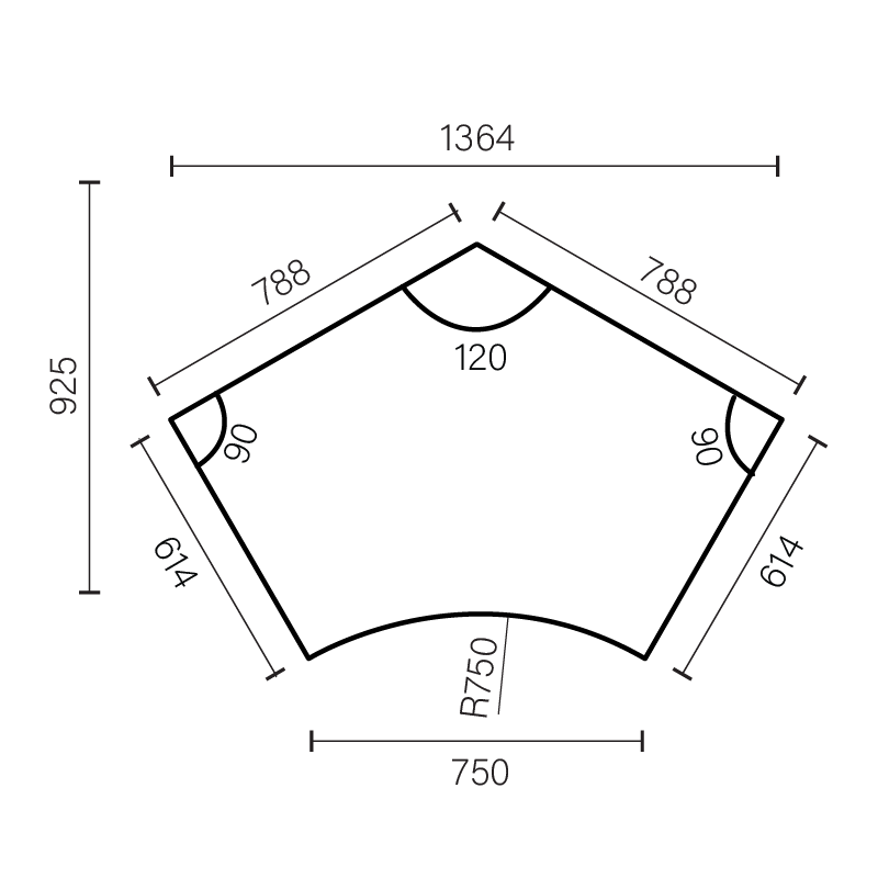Pentagon Table