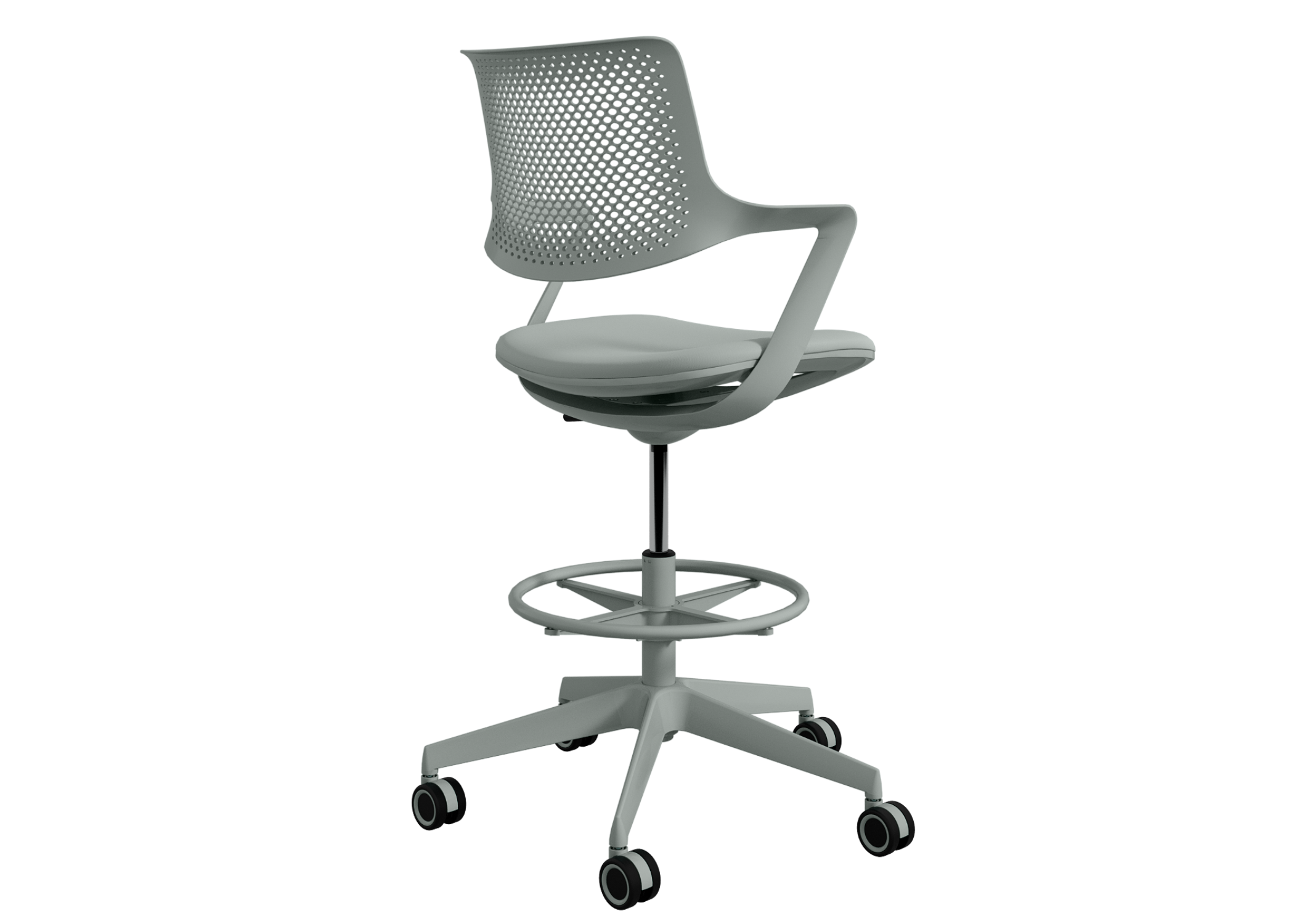 Loki Drafting Chair / Pearl Grey