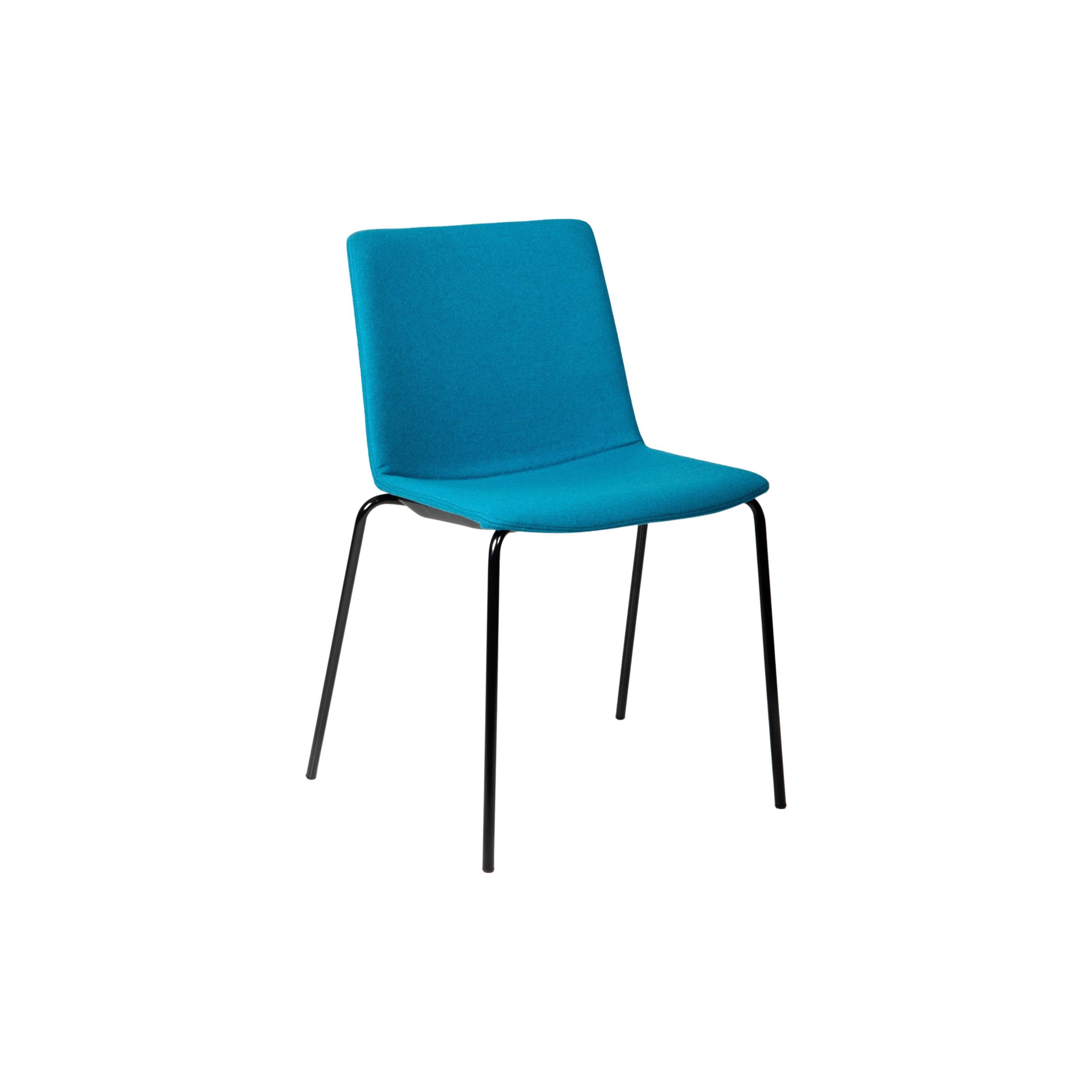 Jubel 4-Leg Black Frame Upholstered