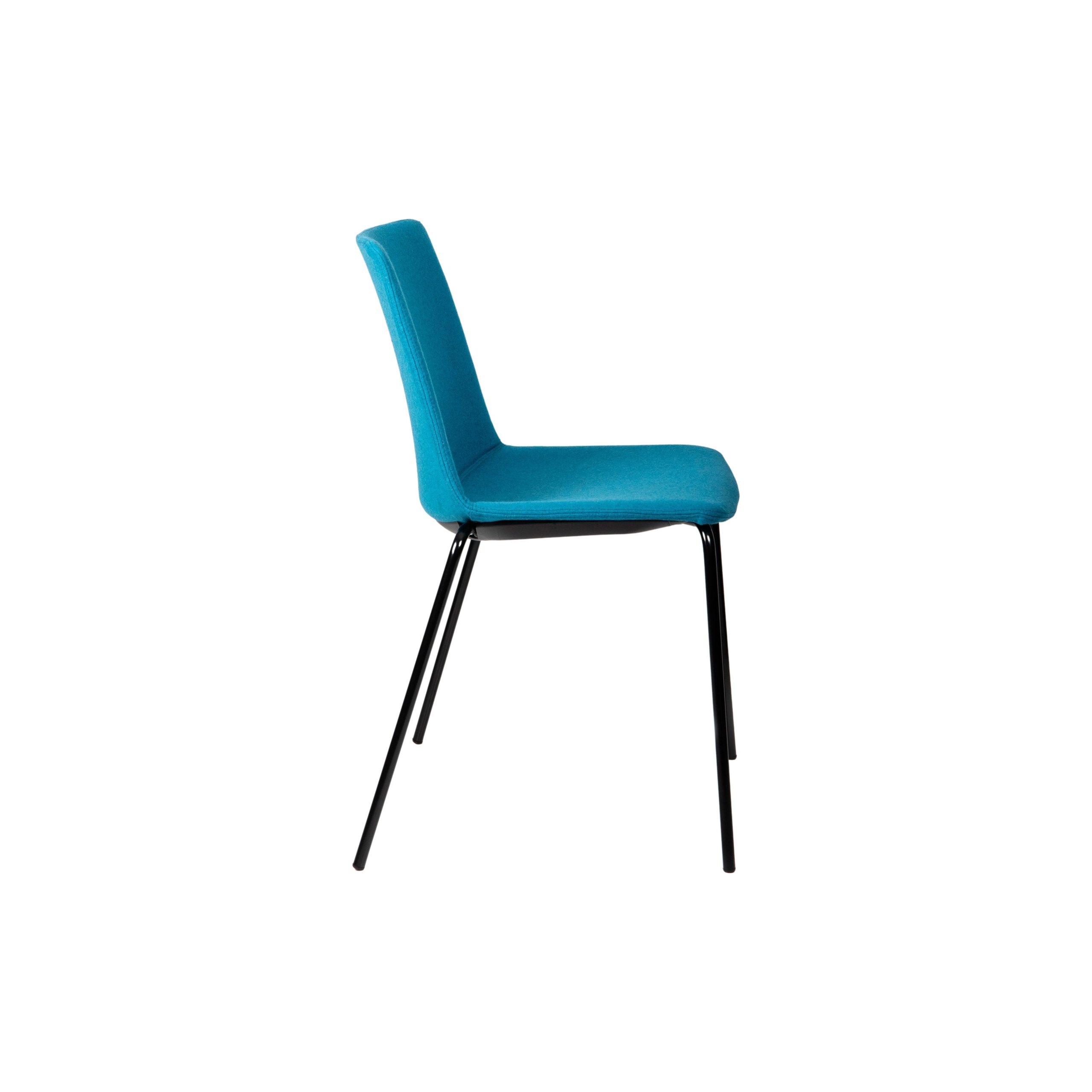 Jubel 4-Leg Black Frame Upholstered