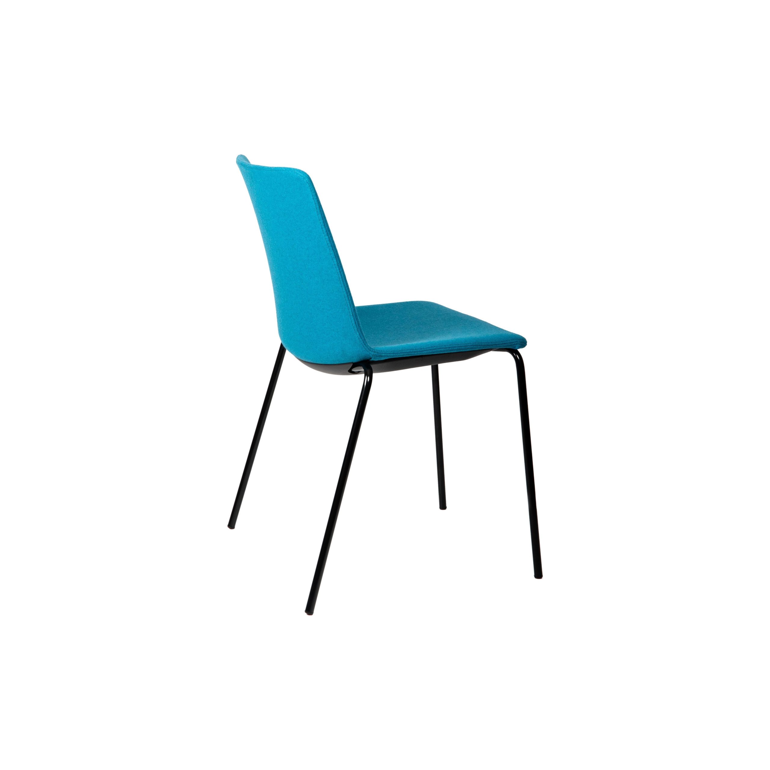 Jubel 4-Leg Black Frame Upholstered