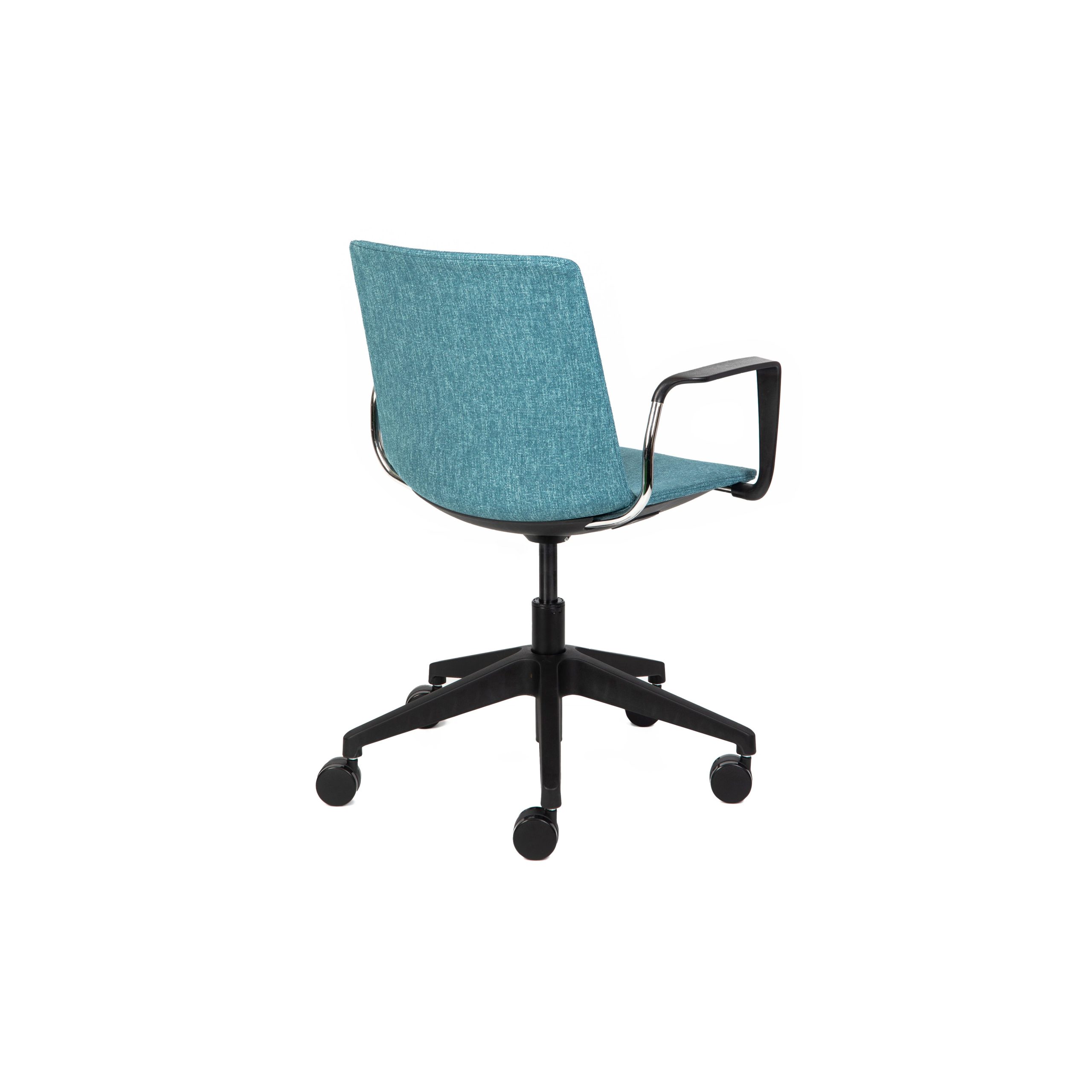 Jubel Castors Hi-Arch Black Upholstered Arms