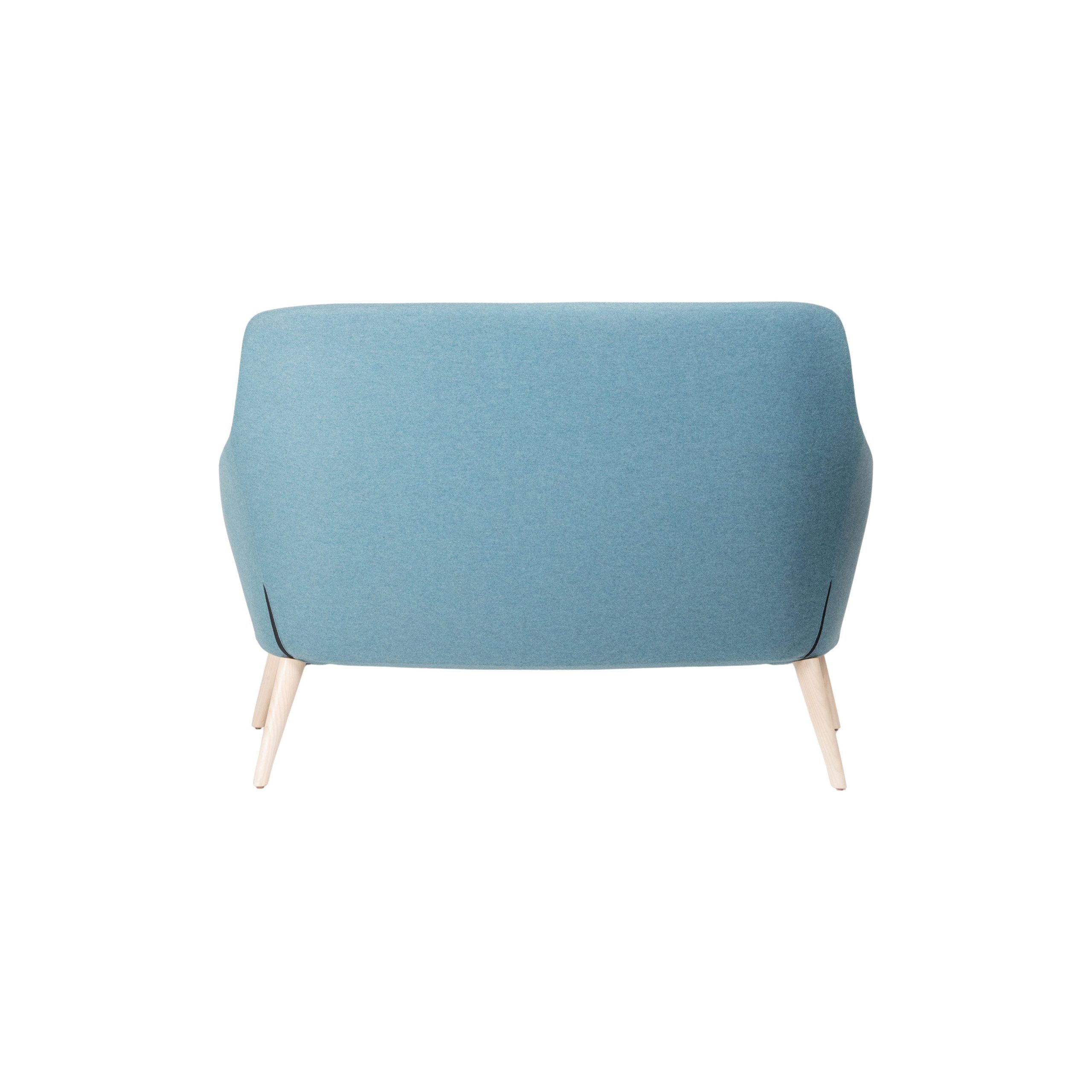 Annette 2 Seater Lounge Timber Natural