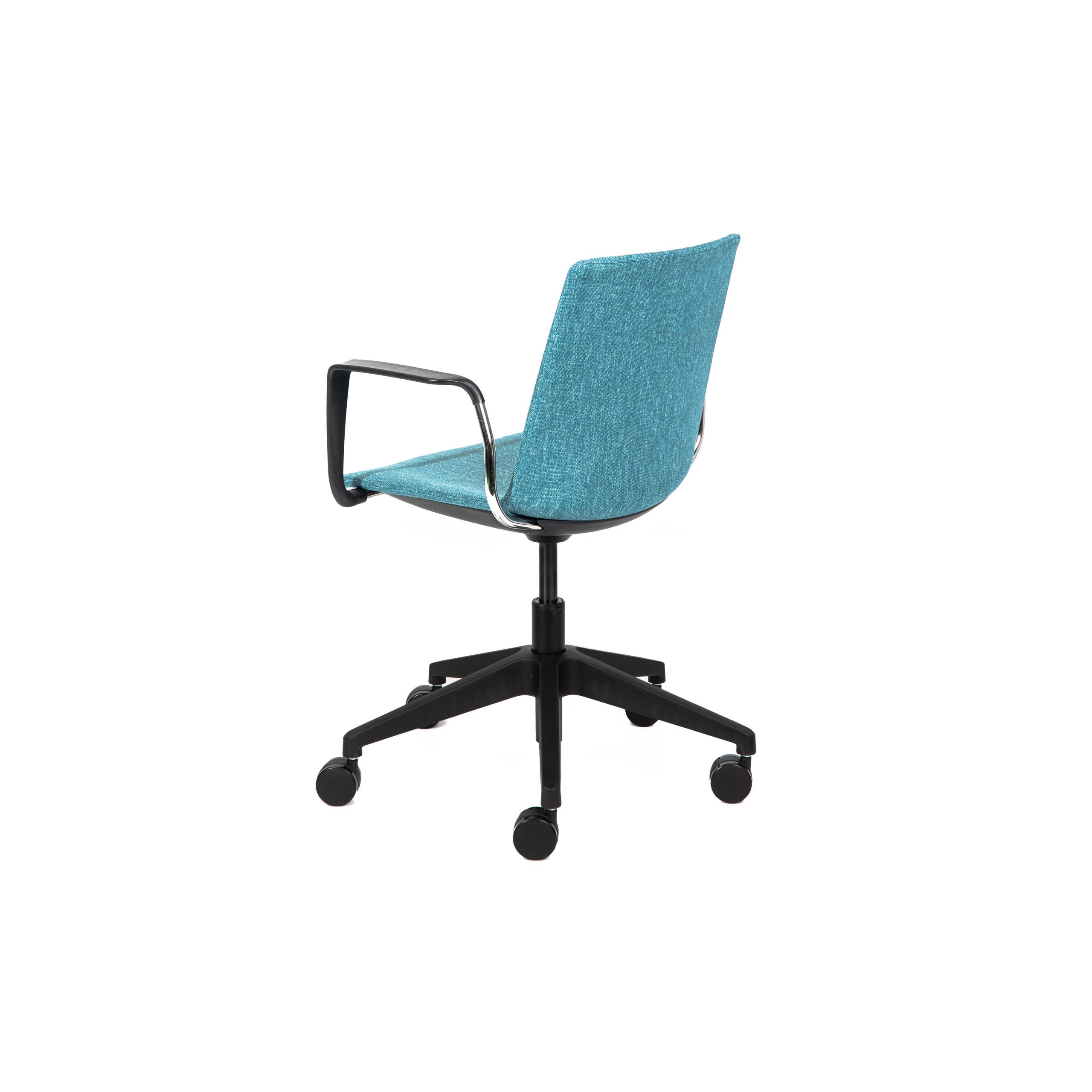 Jubel Castors Hi-Arch Black Upholstered Arms