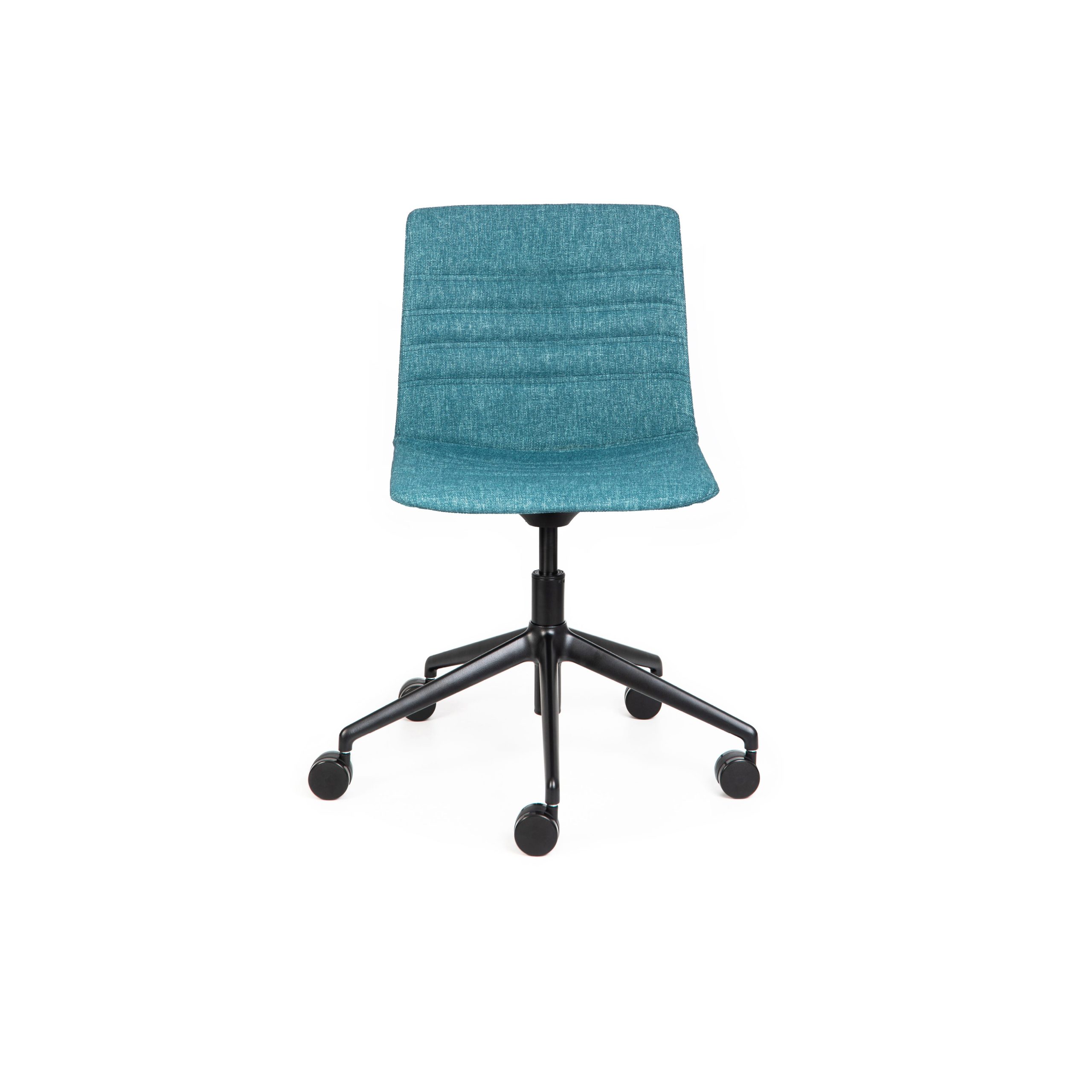 Jubel Castors Italian-5 Black Upholstered Feature Stitch Detail