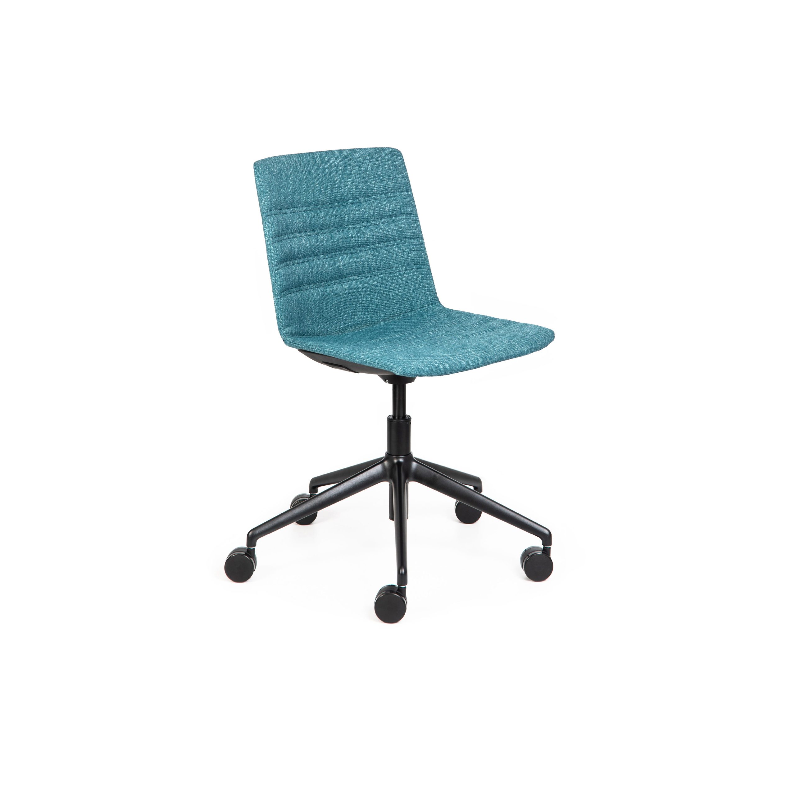 Jubel Castors Italian-5 Black Upholstered Feature Stitch Detail