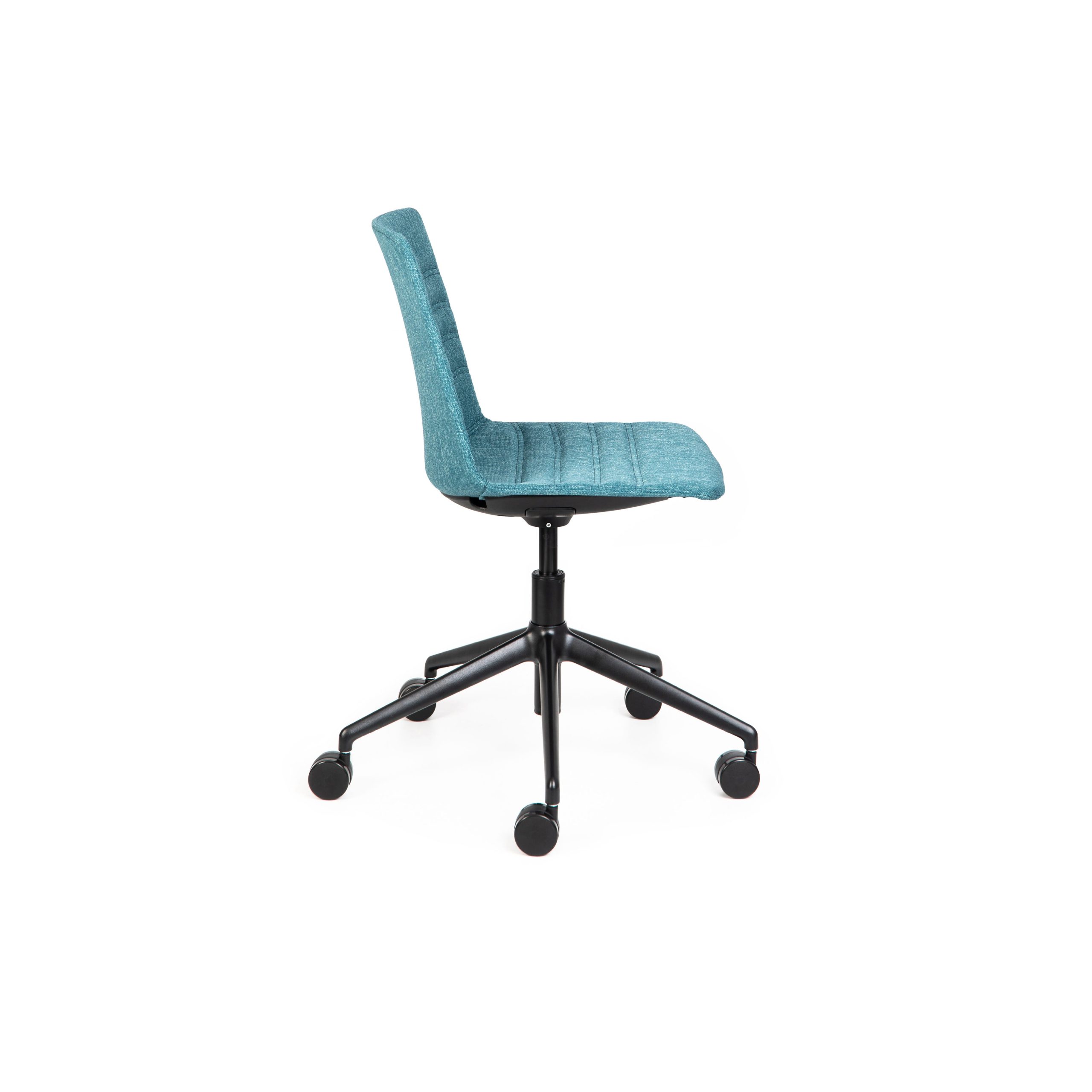 Jubel Castors Italian-5 Black Upholstered Feature Stitch Detail