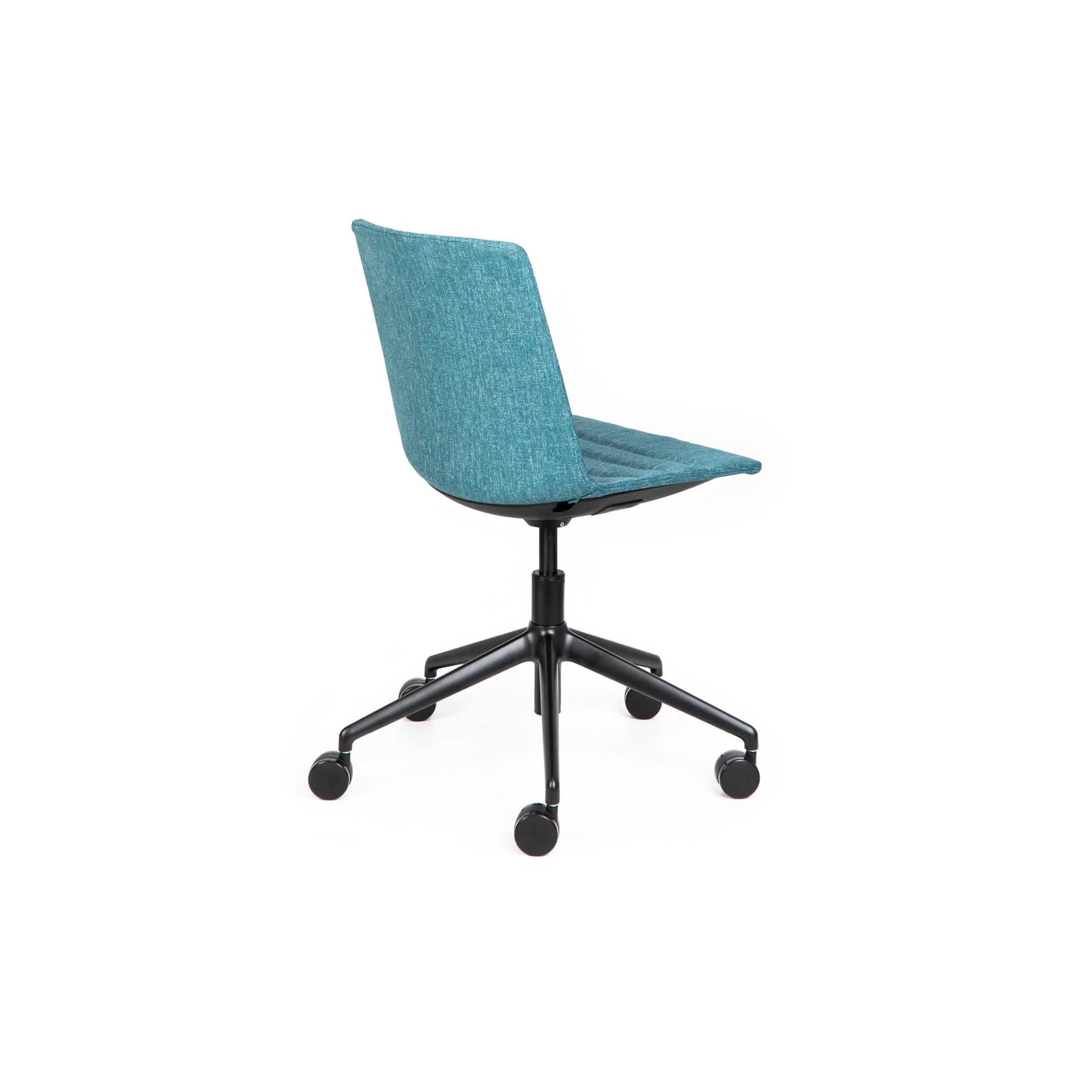 Jubel Castors Italian-5 Black Upholstered Feature Stitch Detail