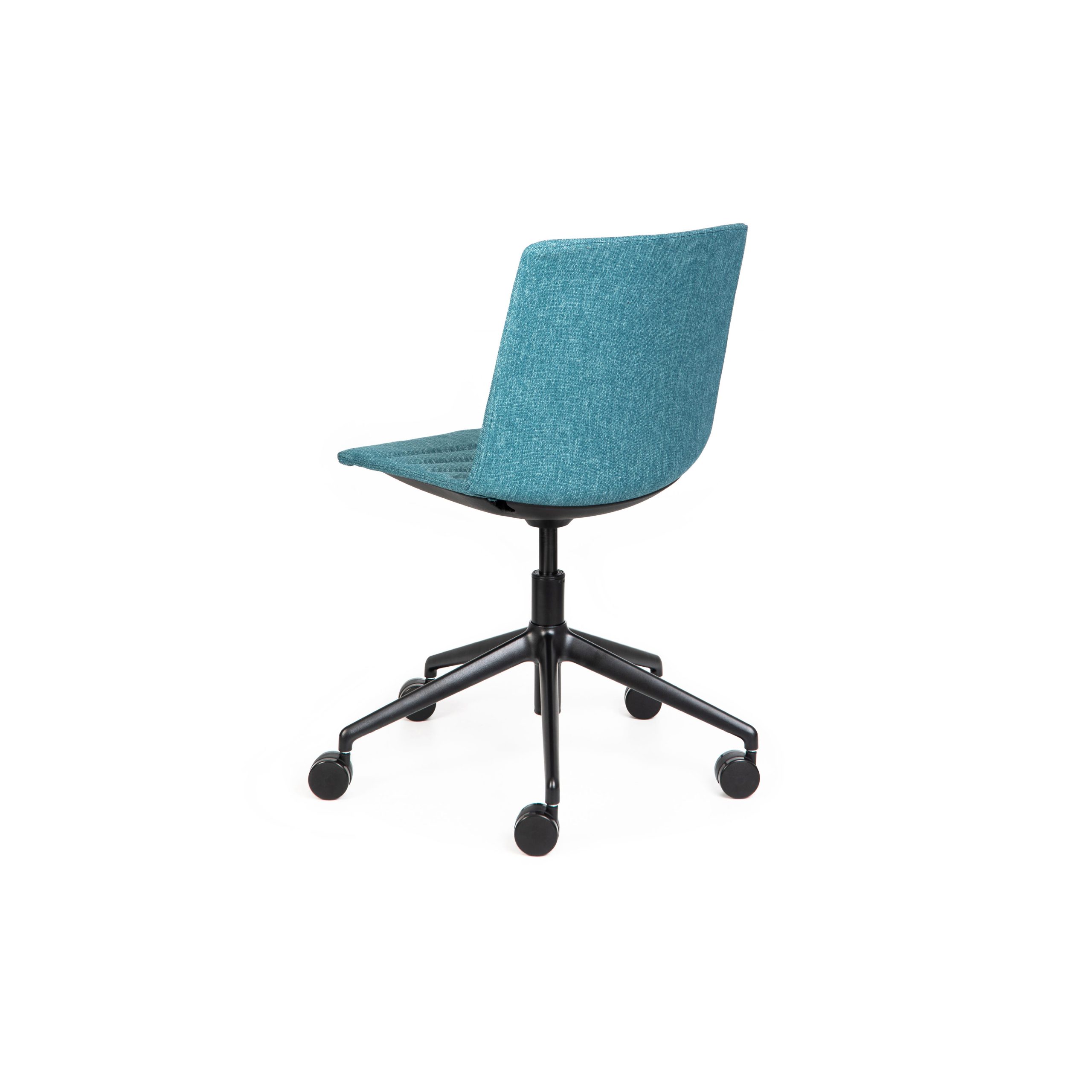 Jubel Castors Italian-5 Black Upholstered Feature Stitch Detail