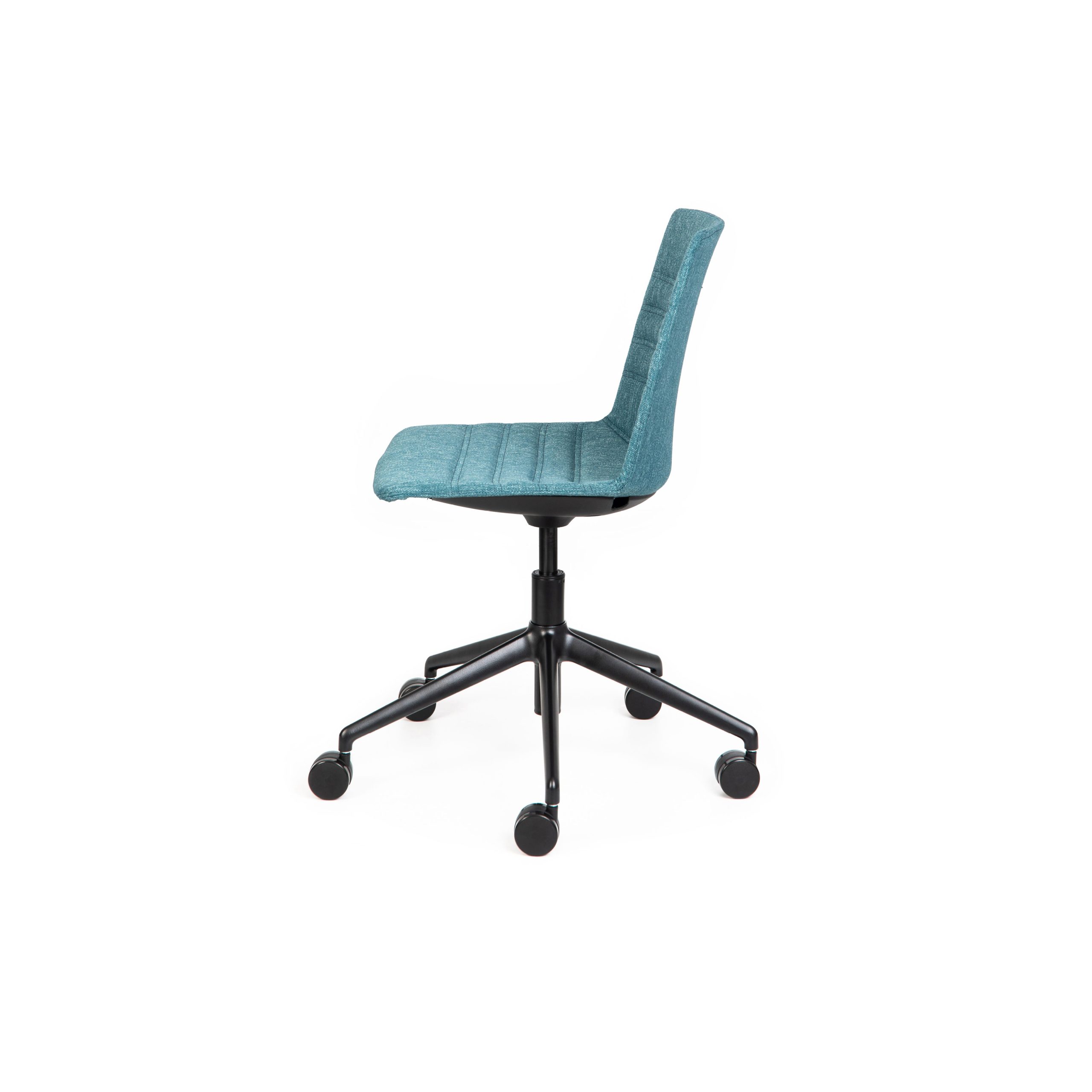 Jubel Castors Italian-5 Black Upholstered Feature Stitch Detail
