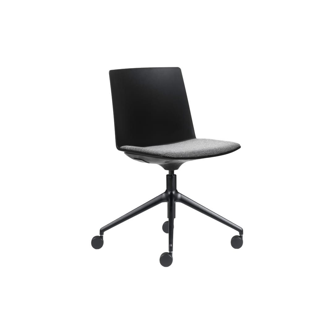 Jubel Castors Italian-4 Black Black Shell Seat Pad