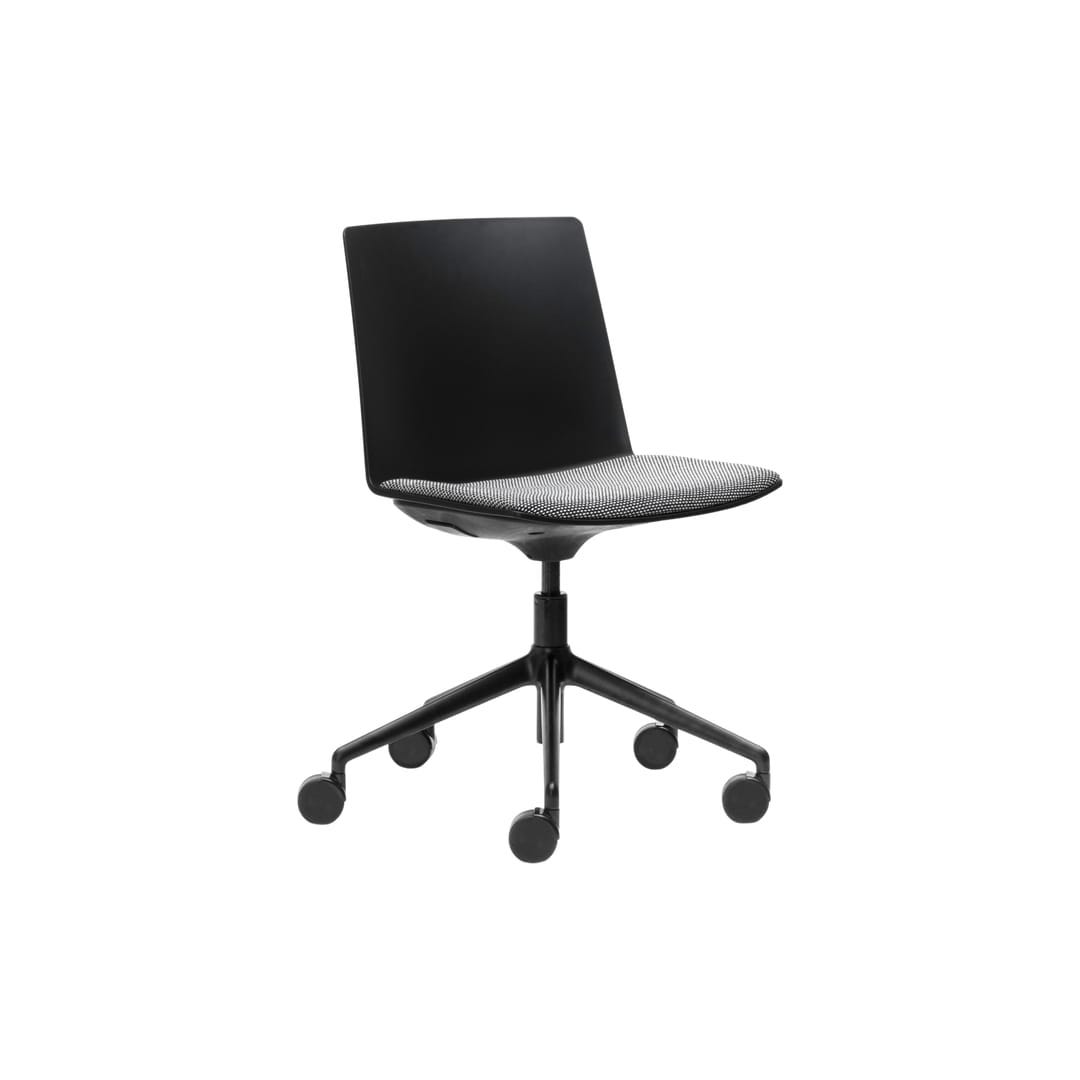 Jubel Castors Italian-5 Black Black Shell Seat Pad